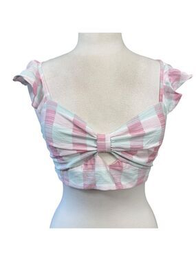 BCBGeneration Top Size S Pink Plaid